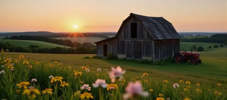rustic barn in the country
