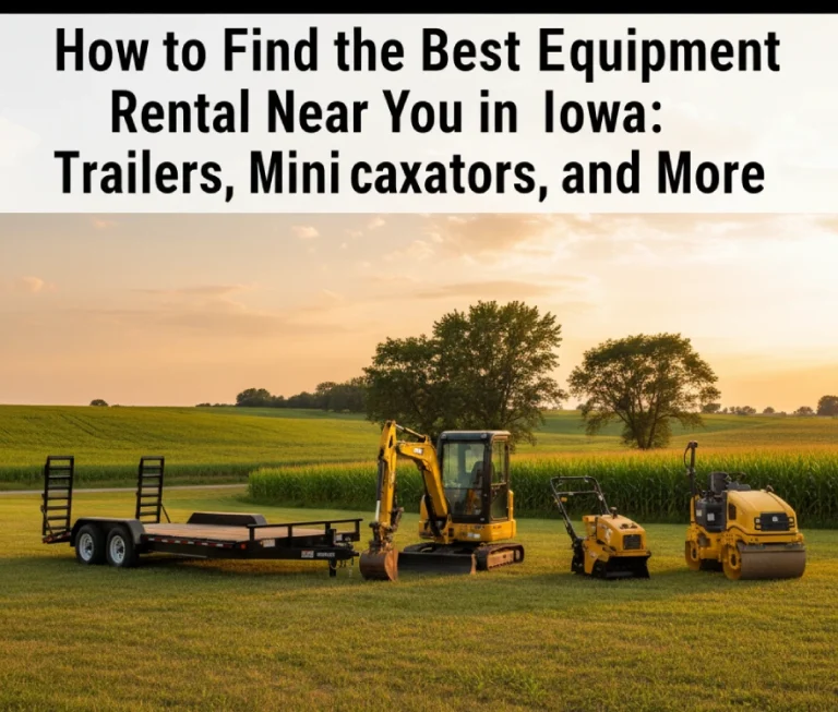Blog 36 How to Find the Best Equipment Rental Near You in Iowa: Trailers, Mini Excavators, and More
