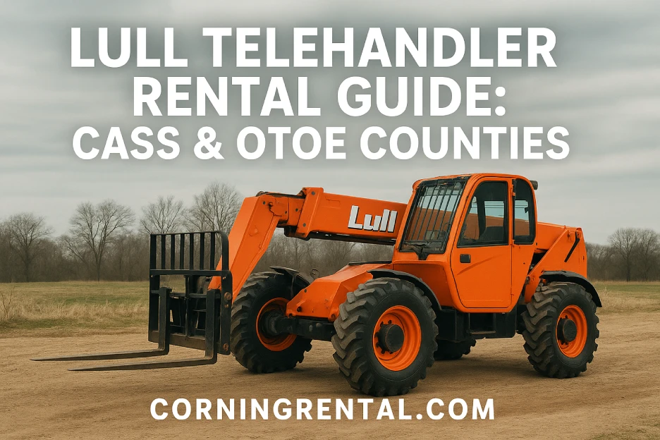 lull rental Nebraska, telehandler rental southeastern Nebraska, lull forklift rental near me, equipment rental Plattsmouth to Nebraska City, lull telehandler delivery Nebraska, construction equipment rental Cass Otoe County, rent lull Nebraska City Plattsmouth