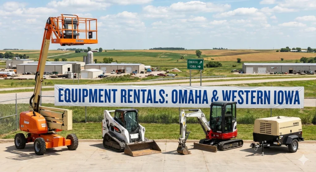 Equipment Rentals in Omaha & Western Iowa: Lifts, Skid Steers, Excavators, Compressors & More