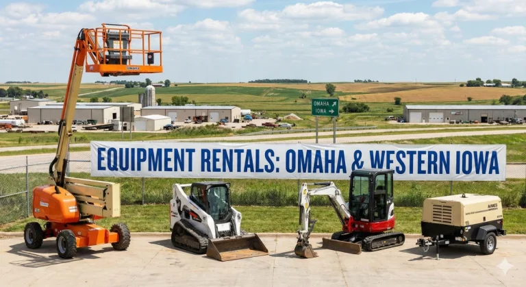 Blog 29 Equipment Rentals in Omaha & Western Iowa: Lifts, Skid Steers, Excavators, Compressors & More