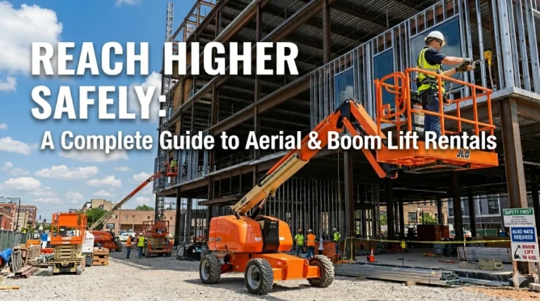 Reach Higher Safely: A Complete Guide to Aerial & Boom Lift Rentals