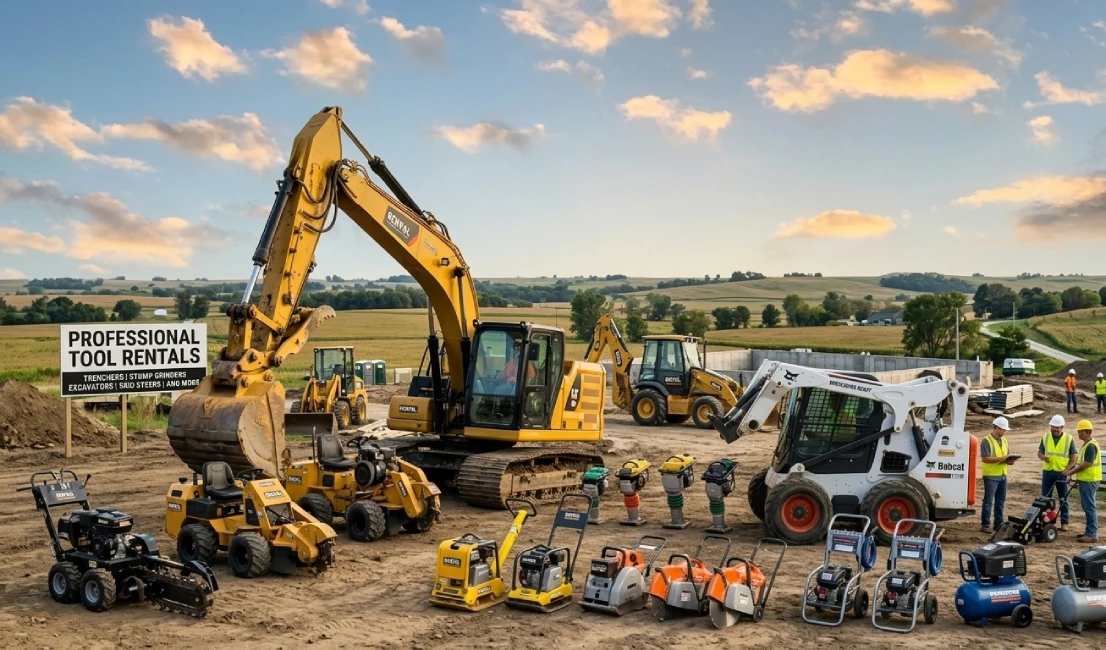Master Your Property Projects: Professional Tool Rentals from Trenchers to Stump Grinders
