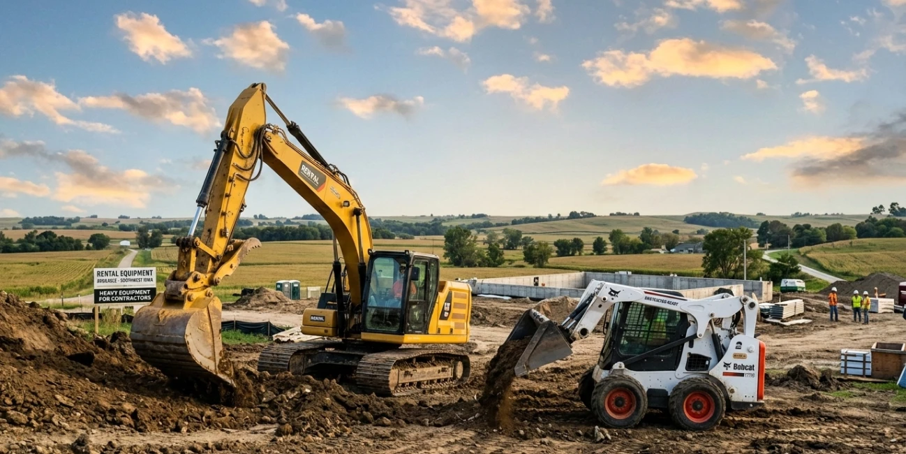 The Contractor’s Guide to Heavy Equipment Rentals in Southwest Iowa: Choosing the Right Excavator & Skid Steer