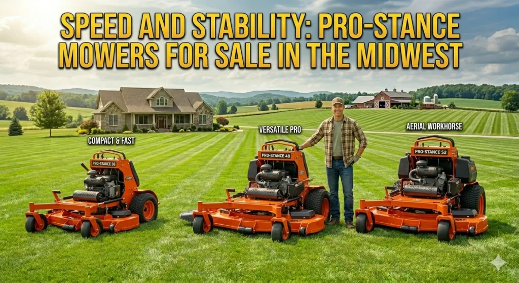 Speed and Stability: Pro-Stance Mowers for Sale in the Midwest
