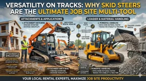 Versatility on Tracks: Why Skid Steers are the Ultimate Job Site Multi-Tool