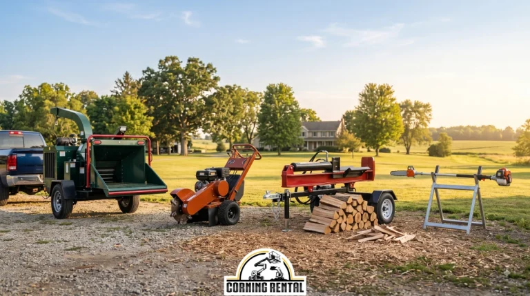 Tree & Wood-Cutting Equipment Rentals: Stump Grinders, Chippers, Log Splitters & Pole Saws