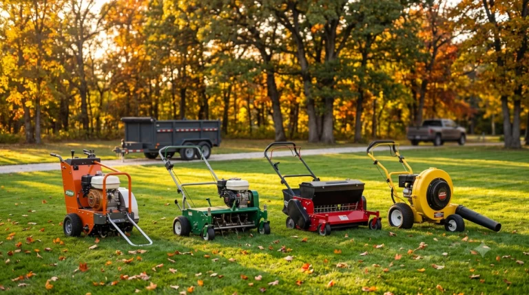 Fall Lawn Care & Leaf Cleanup Rentals: Aerators, Overseeders, Power Rakes & Little Wonder Blowers